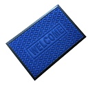 картинка Коврик придверный с ворсом на резиновой основе 60*90СМ синий /24шт — Великий Путь