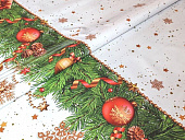 картинка Клеенка ПВХ на тканевой основе "ГЛЯНЕЦ" 0,26мм*1,37*20м, мод.STS5938-1 — Великий Путь